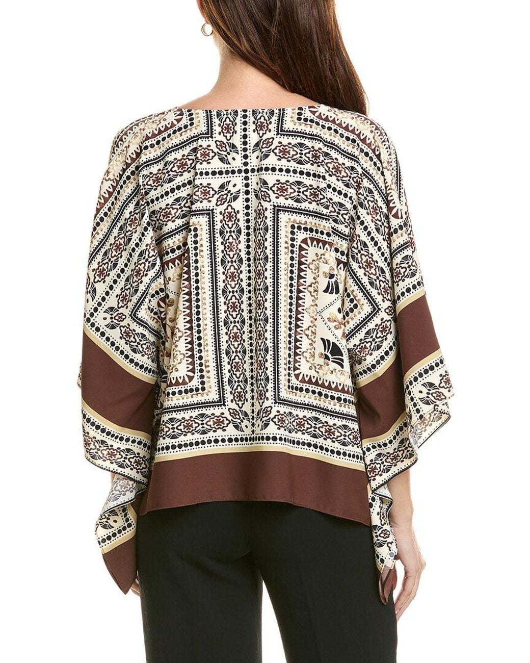 Joseph Ribkoff Brown Kimono Poncho