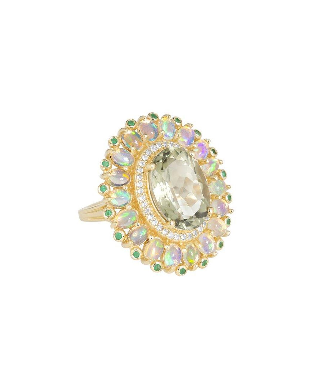 TIRAMISU White Silver 7.73 Ct. Tw. Gemstone Ring