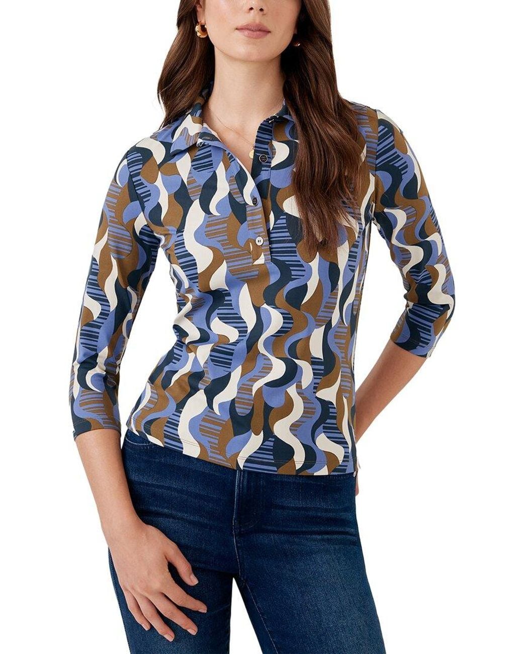 J.McLaughlin Blue Court Top