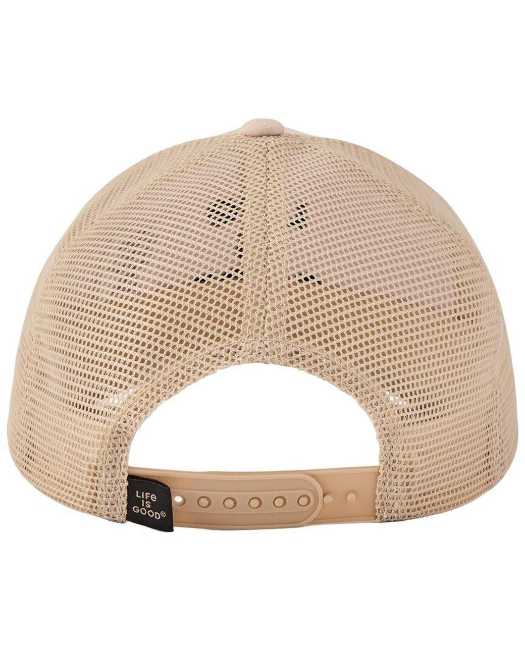 Life Is Good. Natural Trucker Hat for men
