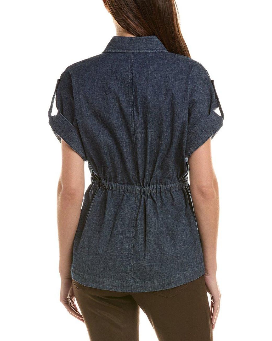 Jones New York Blue Denim Top
