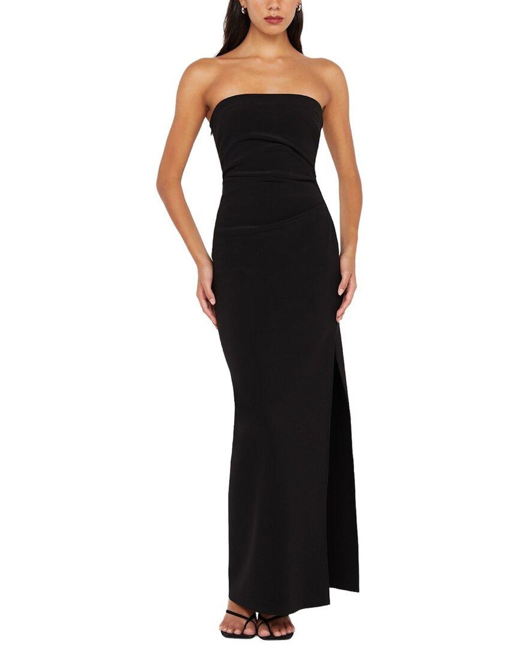 Bec & Bridge Black Reina Strapless Dress