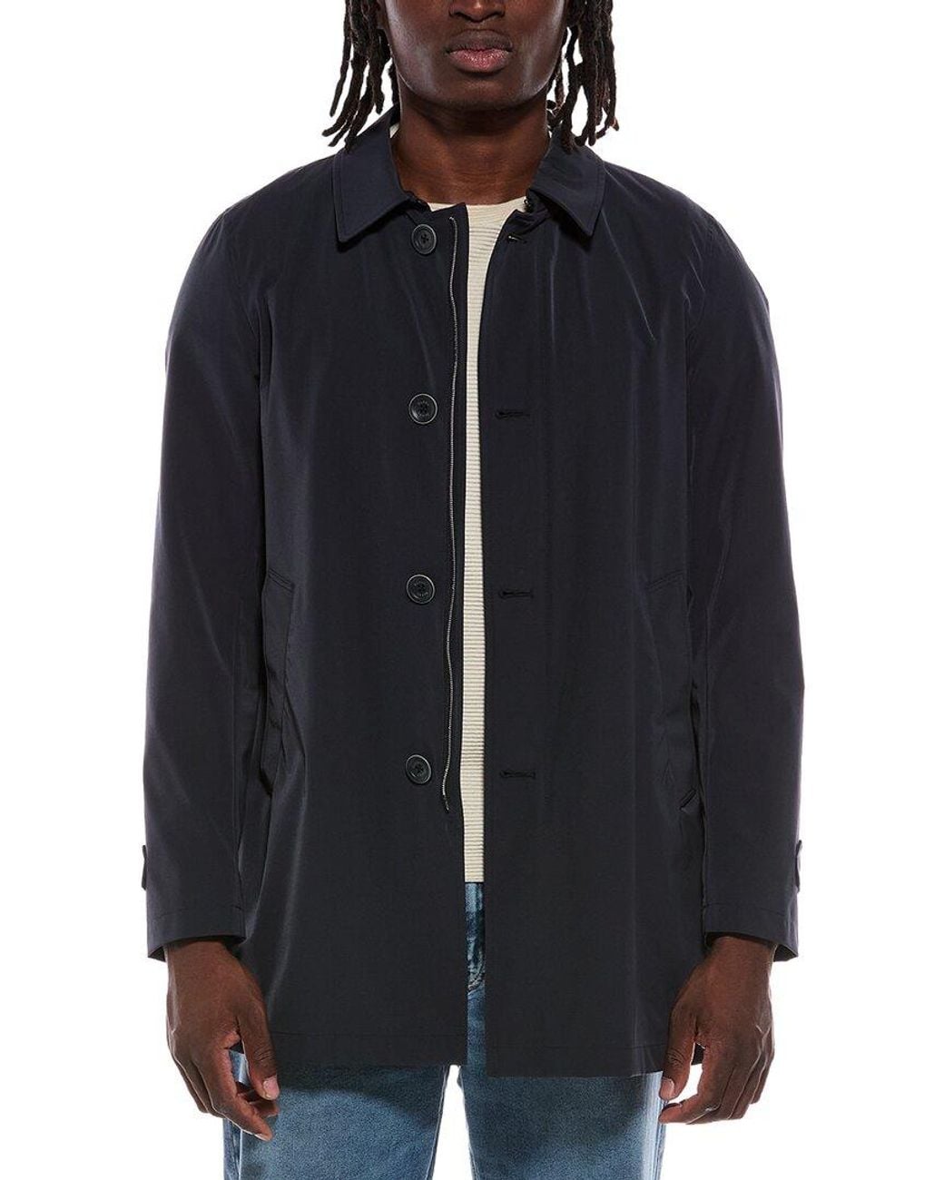 Herno Blue Essence Shacket for men