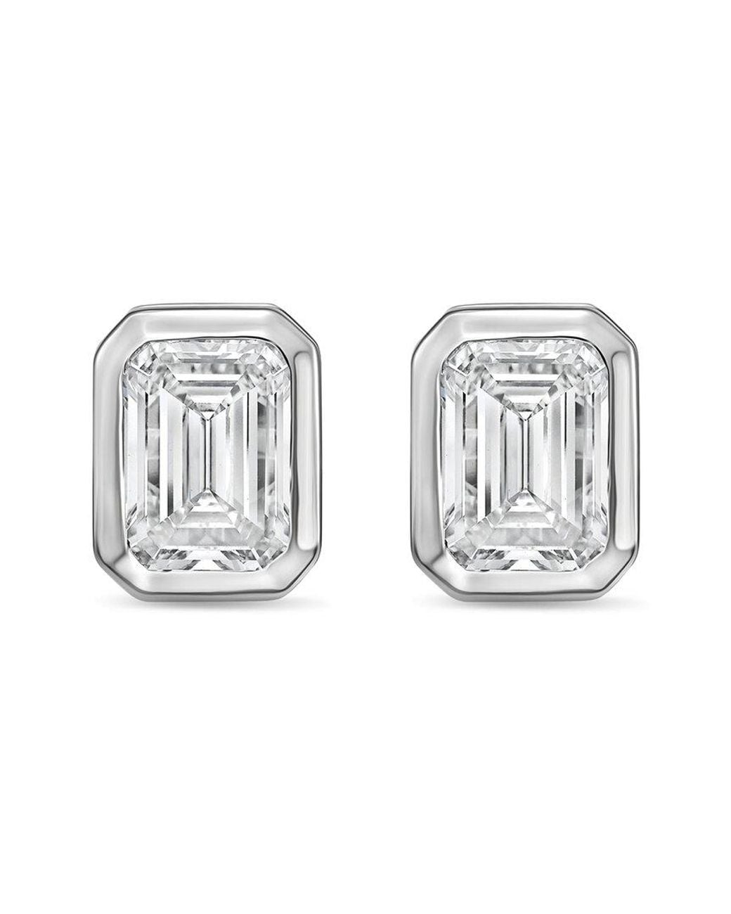 Diana M Metallic Diana M. 14K 2.00 Ct. Tw. Lab-Grown Diamond Stud Earrings