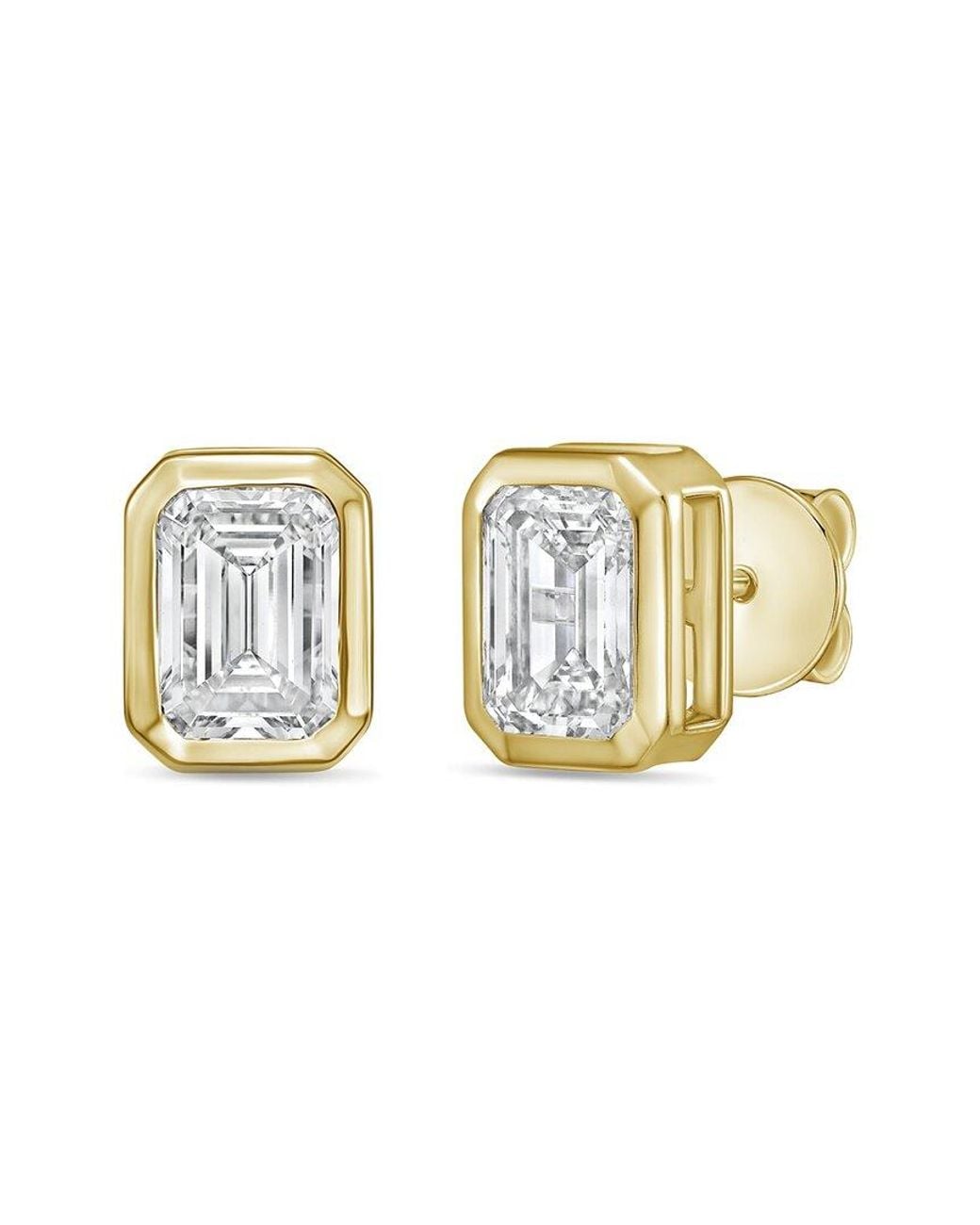 Diana M White Diana M. 14K 15.00 Ct. Tw. Stud Earrings
