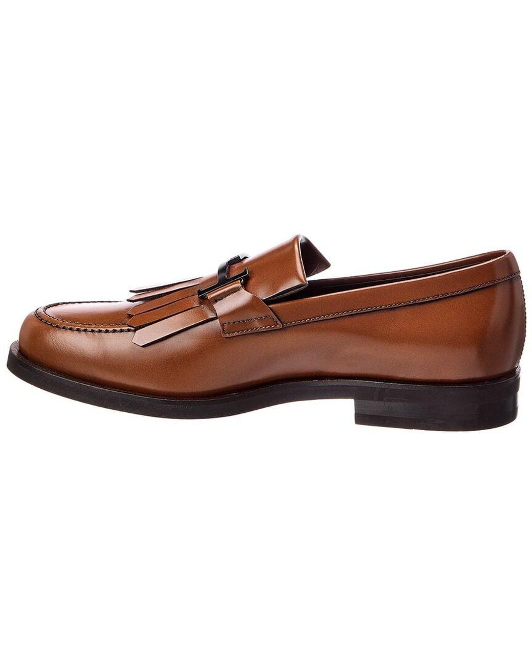 Tod's Brown Leather Loafer for men