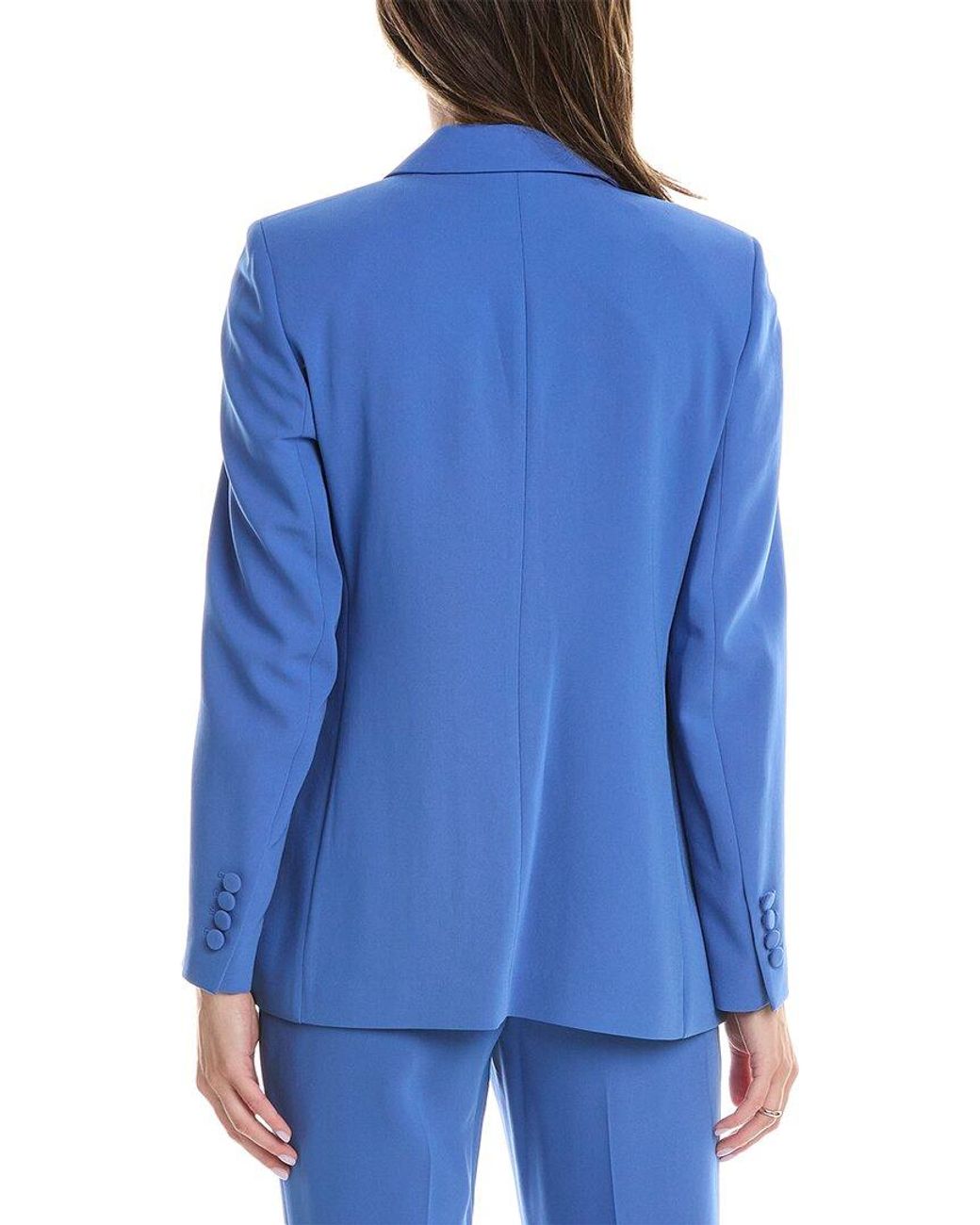 Lafayette 148 New York Blue Cutaway Blazer