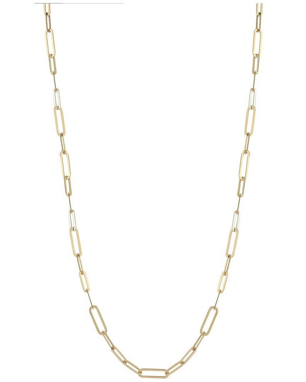Ember Fine Jewelry Metallic 14k Figaro Paperclip Necklace