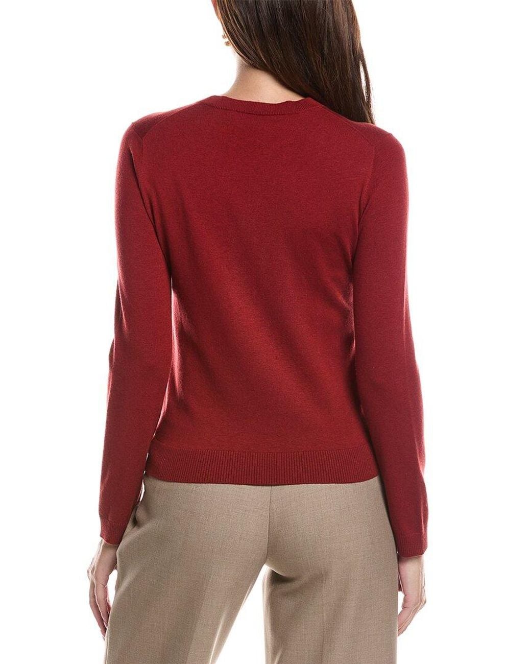 Max Mara Red Weekend Sicila Silk & Wool-Blend Sweater