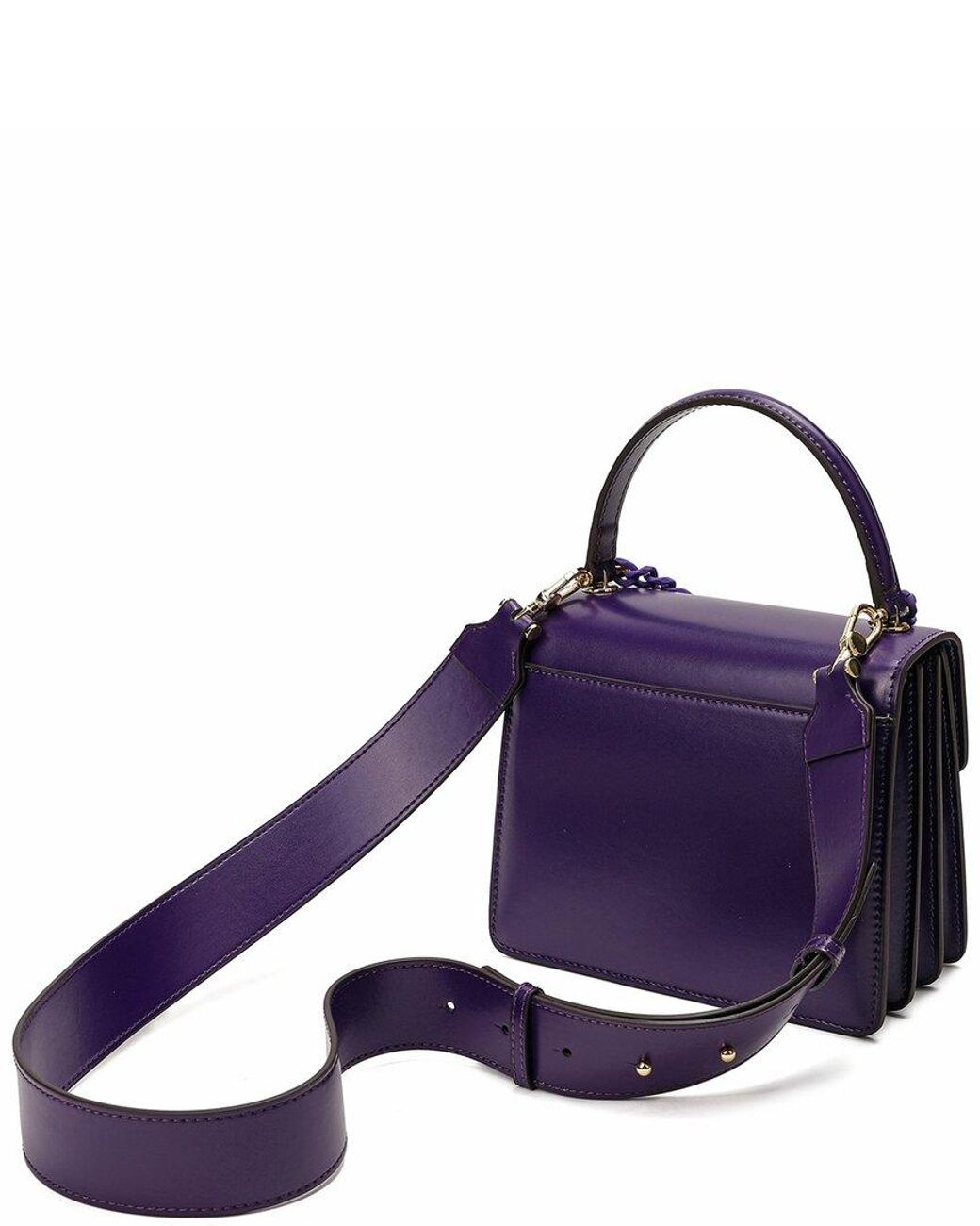 Tiffany & Fred Smooth Woven Leather Top-Handle Crossbody/Shoulder