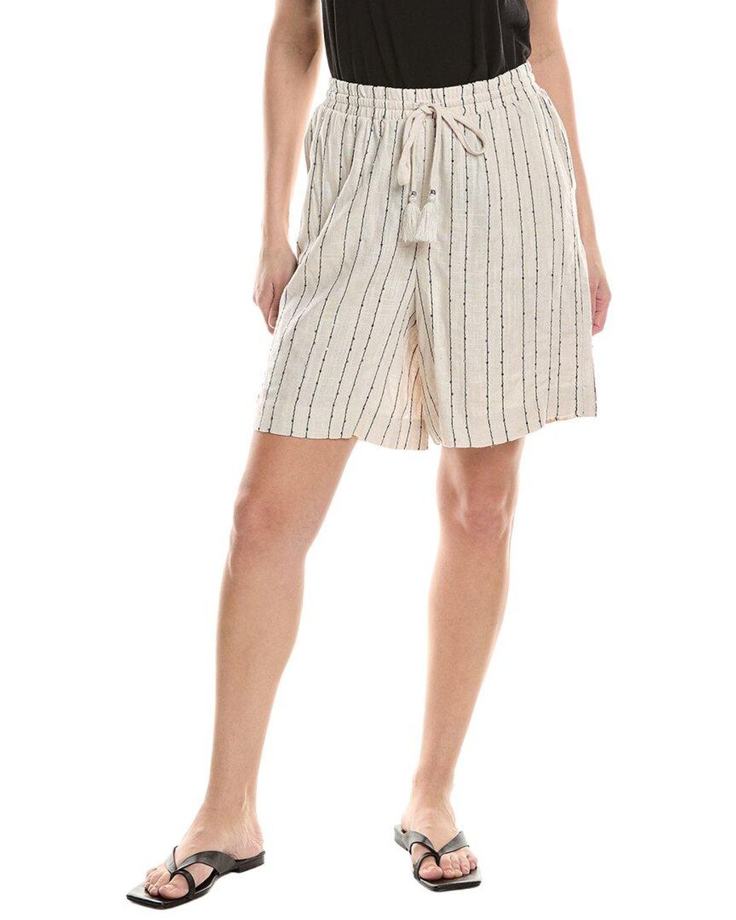 NVLT Natural Linen-Blend Bermuda Short