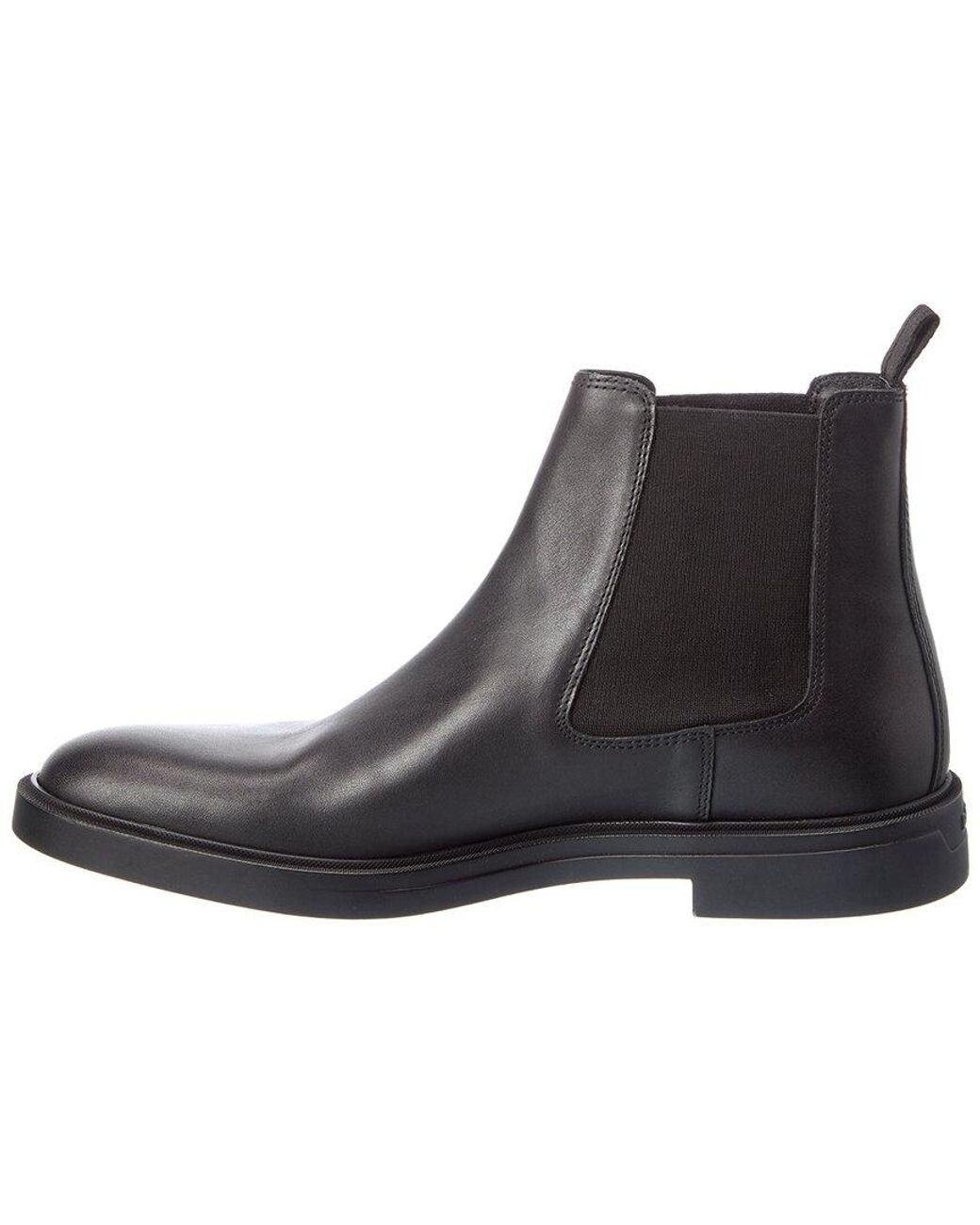 Boss Brown Calev Leather Boot for men