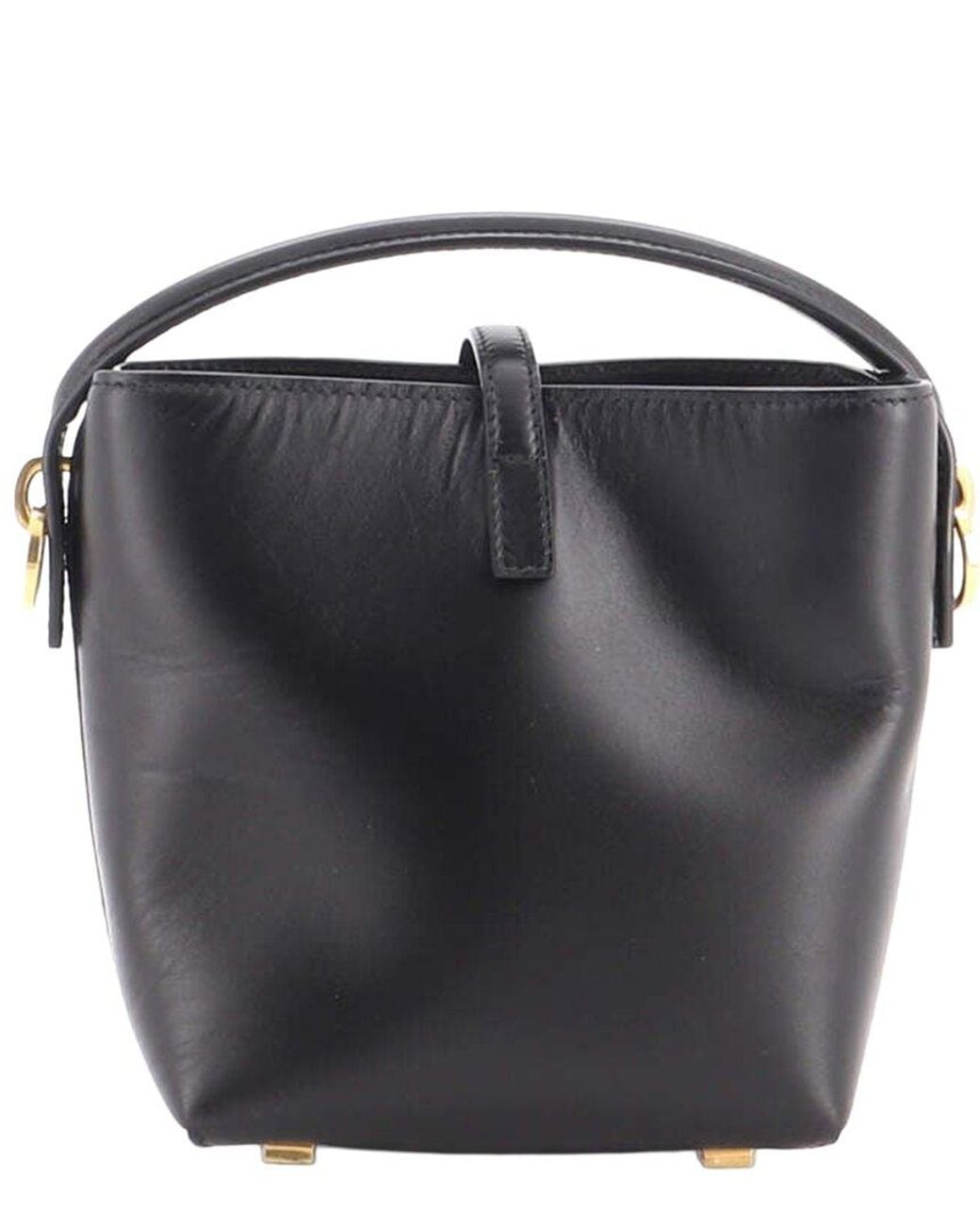 Saint Laurent Black Leather Le 37 Bucket Bag Mini (Authentic Pre-Loved)