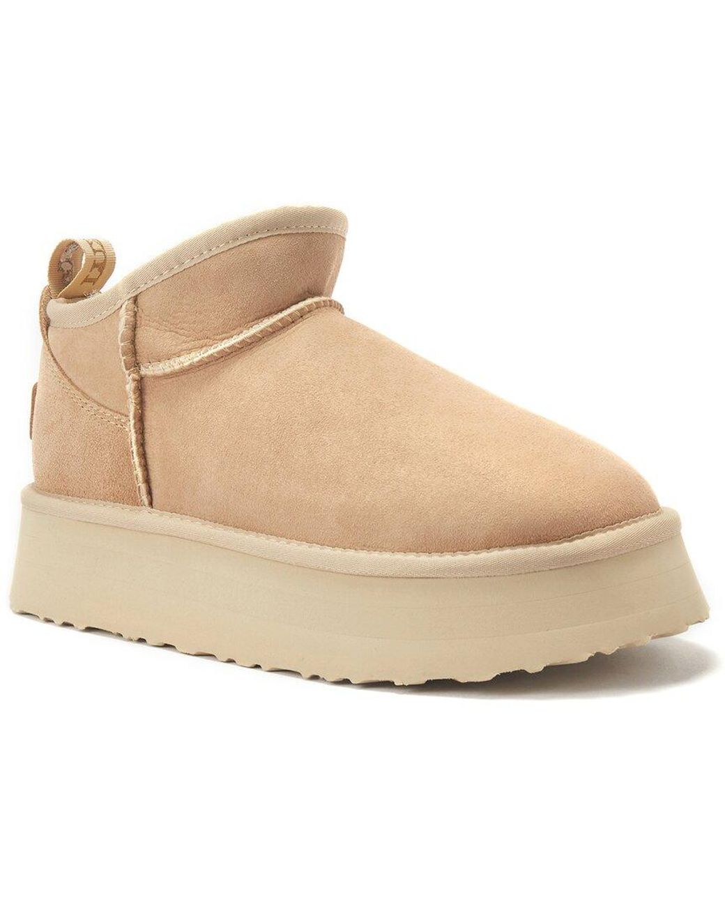 Australia Luxe Natural Cosy Ultra Platfoam Suede Boot