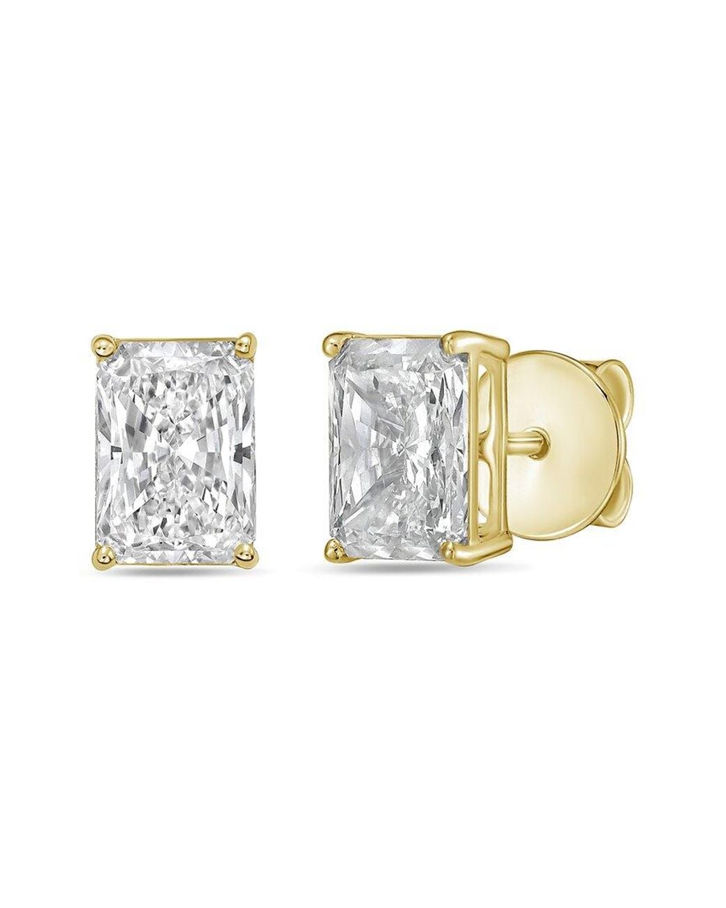 Diana M White Diana M. 14K 12.00 Ct. Tw. Lab-Grown Diamond Stud Earrings