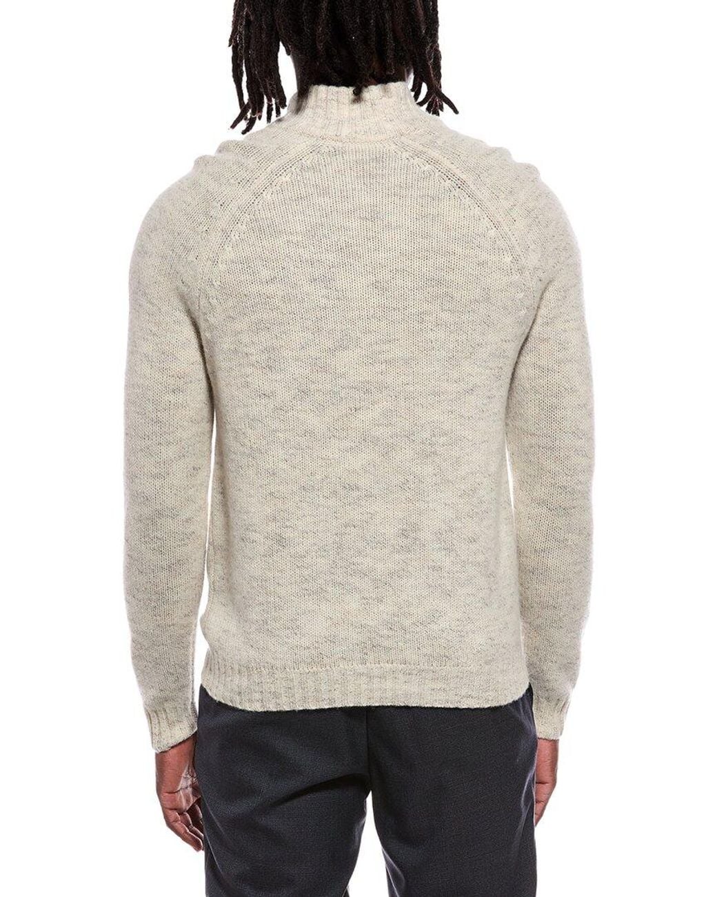 Autumn Cashmere Gray Italian Full Zip Wool & Cashmere-Blend Jacket for men
