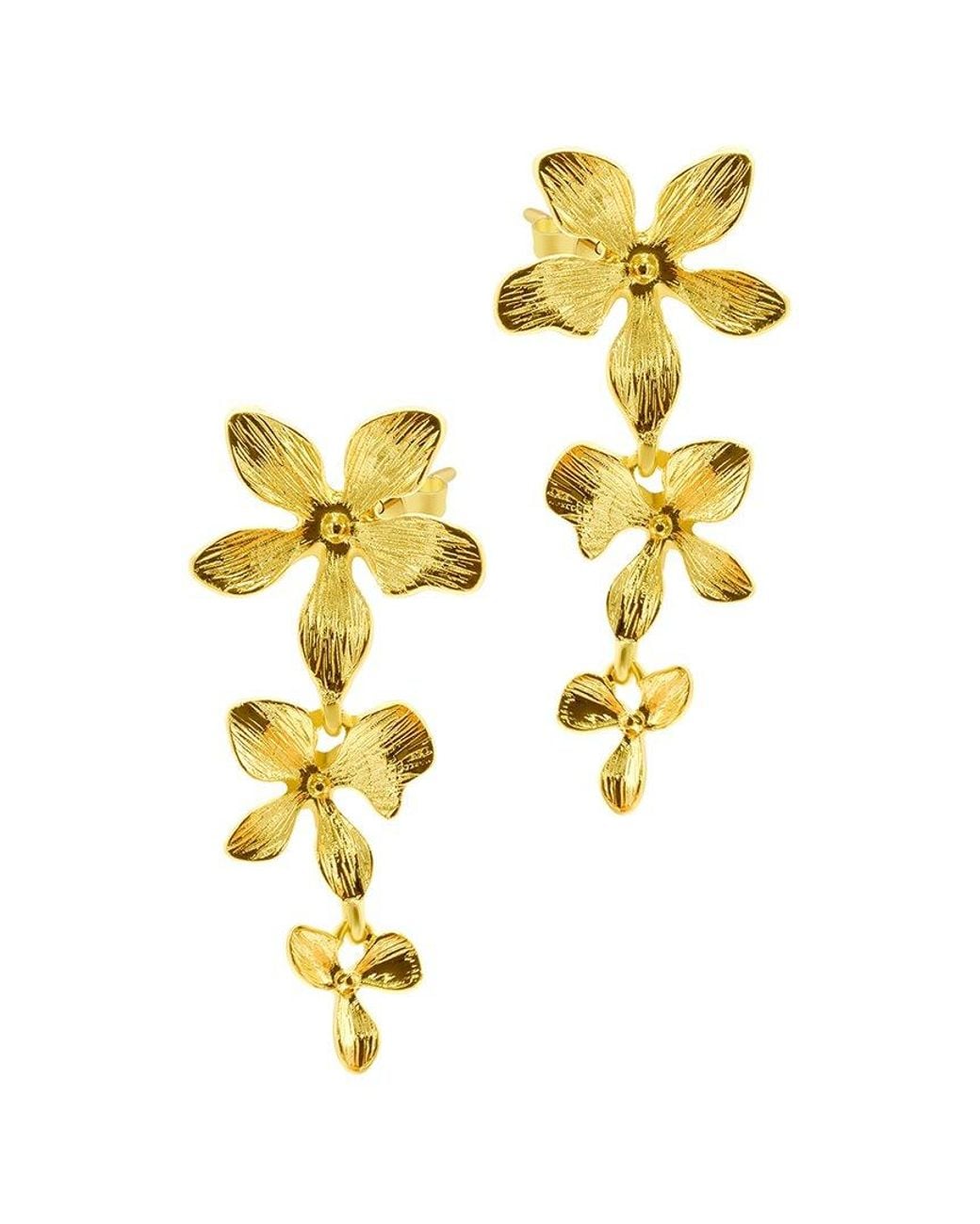 Adornia Metallic 14k Plated Dangle Earrings