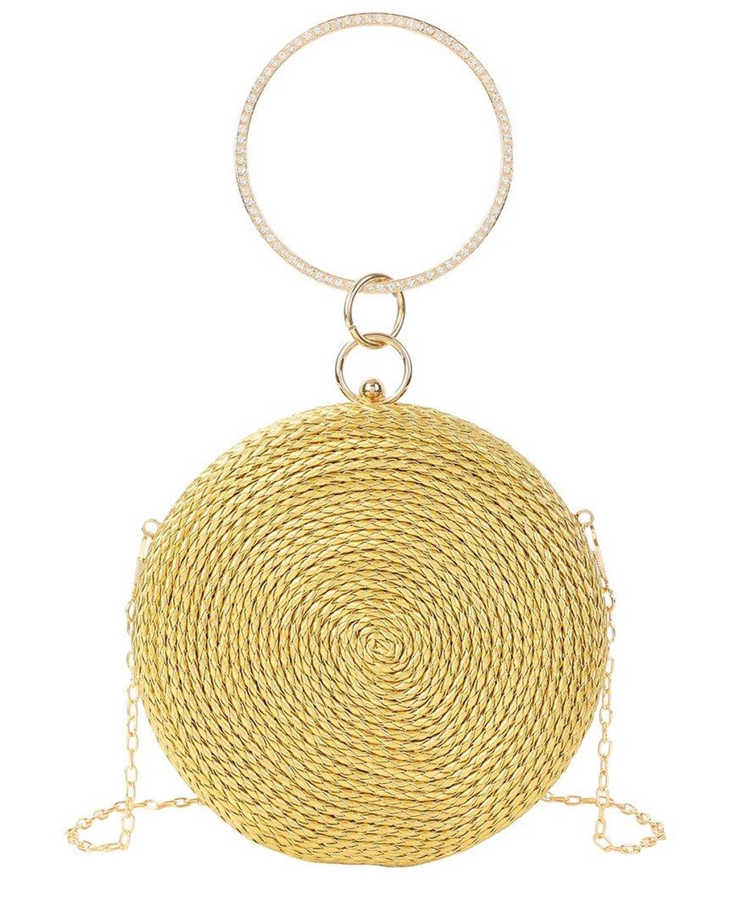 Tiffany & Fred Paris Tiffany And Fred Paris Round Woven Metallic Clutch