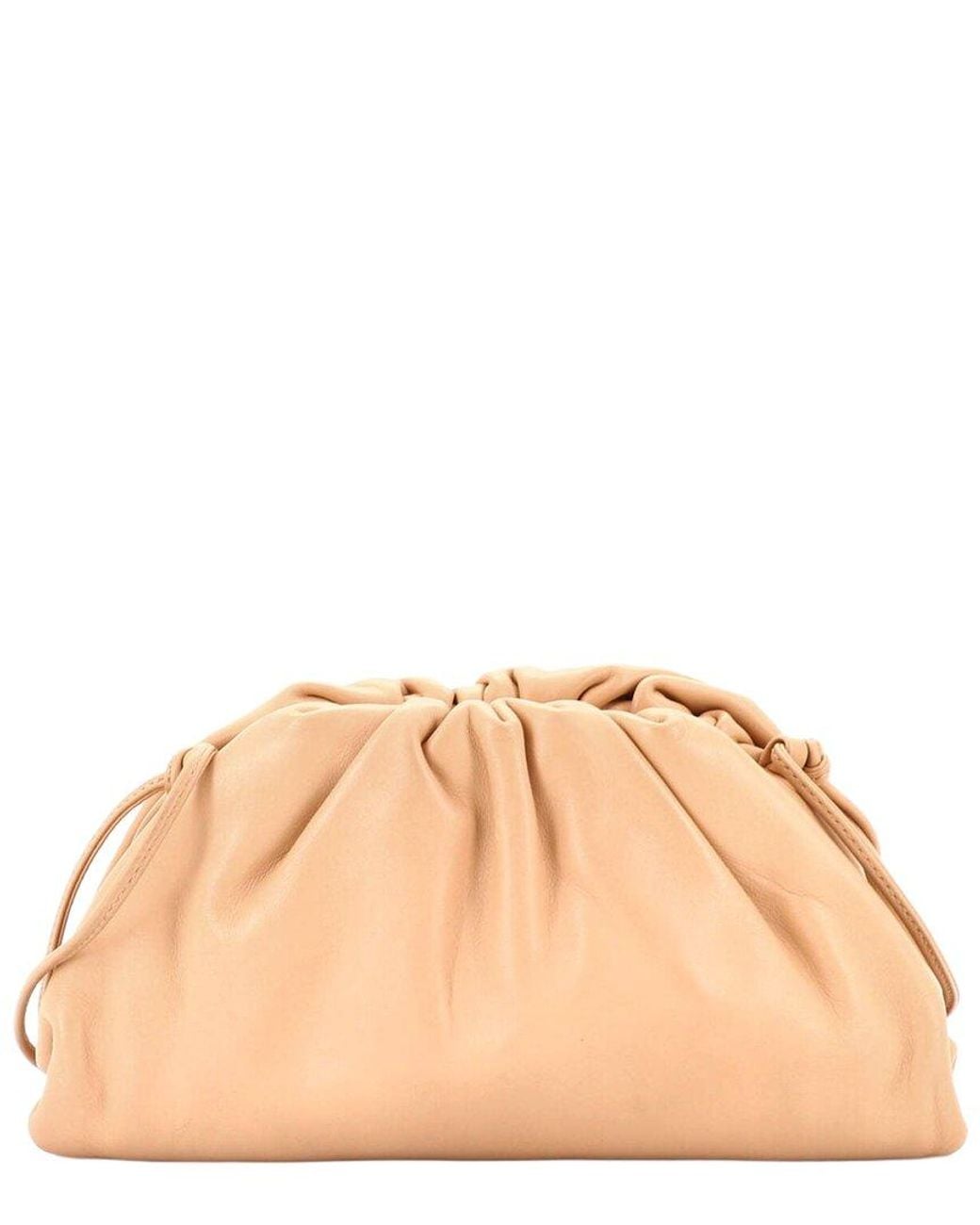 Bottega Veneta Natural Leather The Pouch Mini (Authentic Pre-Loved)