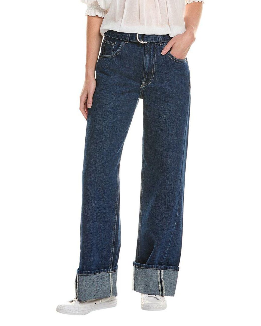 Free People Blue We The Free East Bay Cuffed Jean