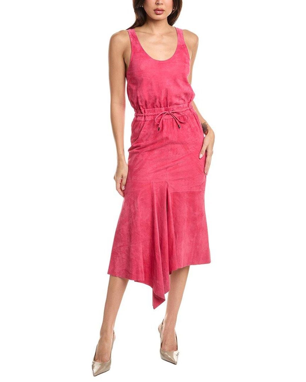 Tom Ford Pink Suede Mini Dress
