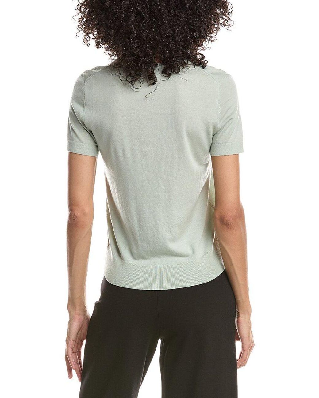 Theory Gray Basic Wool T-Shirt