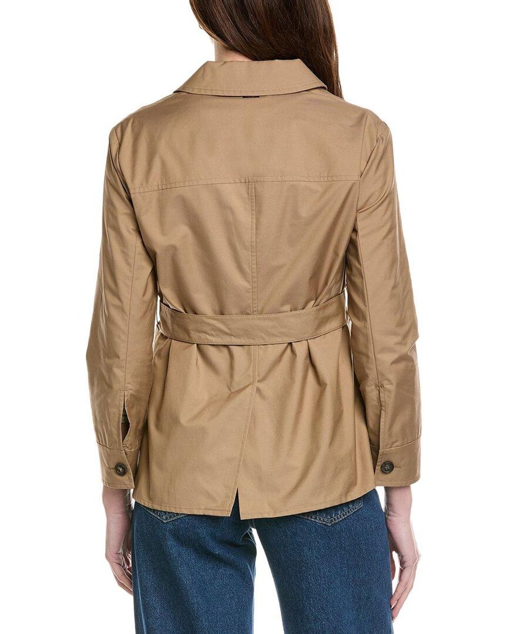 Max Mara Natural Giulia Solid Trench Shirt