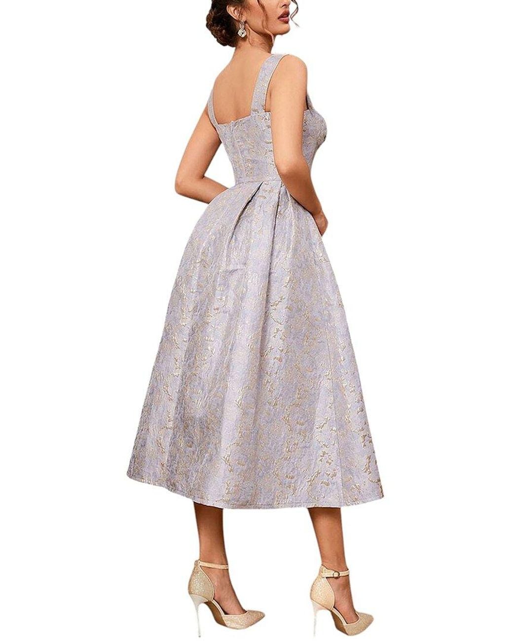 LOEY Purple Midi Dress
