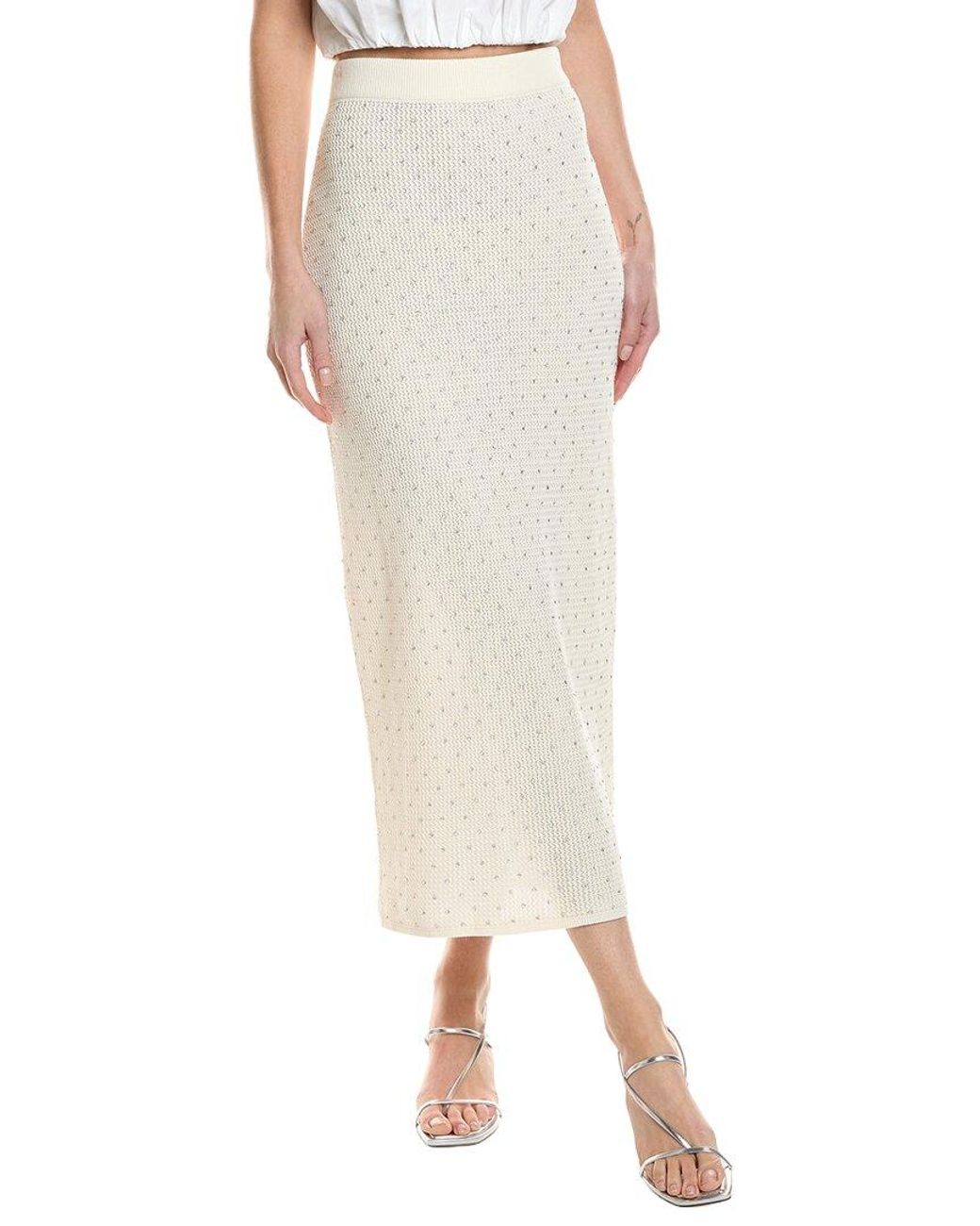A.L.C. Natural Rina Midi Skirt