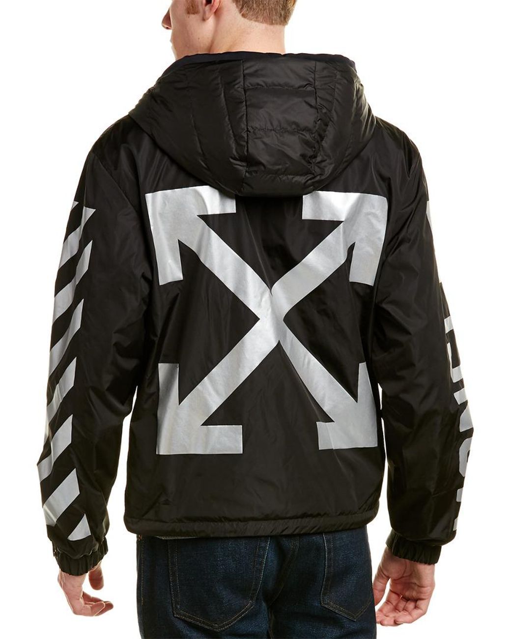 Moncler Synthetic X Off-white Tablier Quilted Down Jacket in Black for Men  | Lyst
