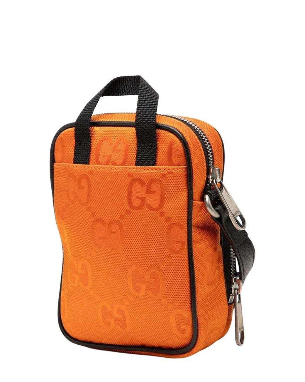 Gucci Orange Nylon Off The Grid Shoulder Bag (Authentic Pre-Loved)