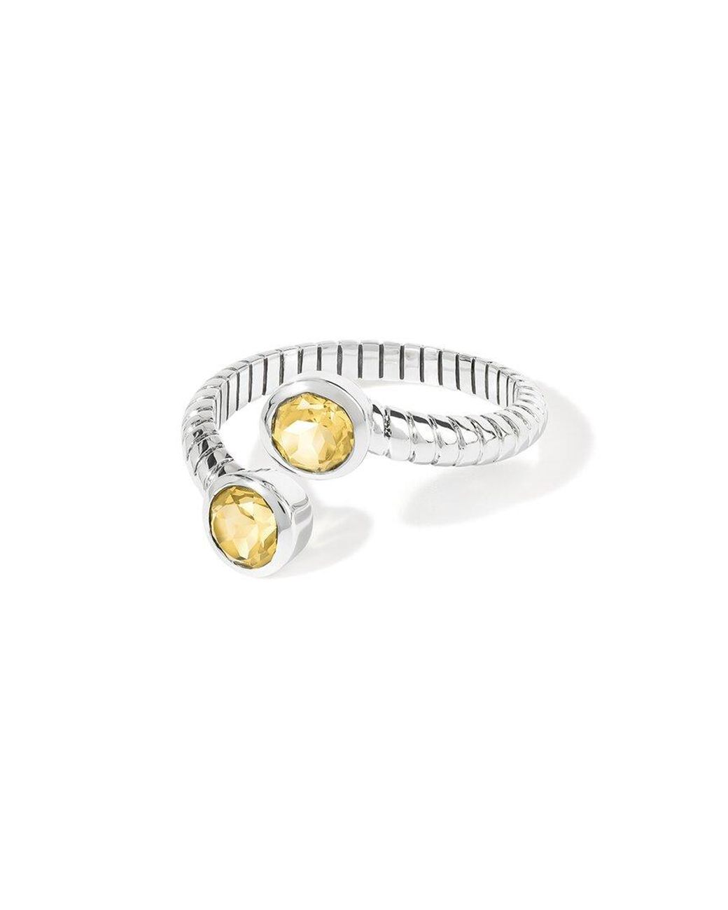 TIRAMISU White 1.05 Ct. Tw. Citrine Bypass Ring