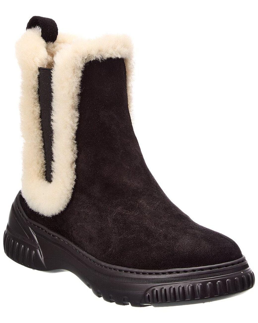 Dior Black D-Racer Suede & Shearling Boot