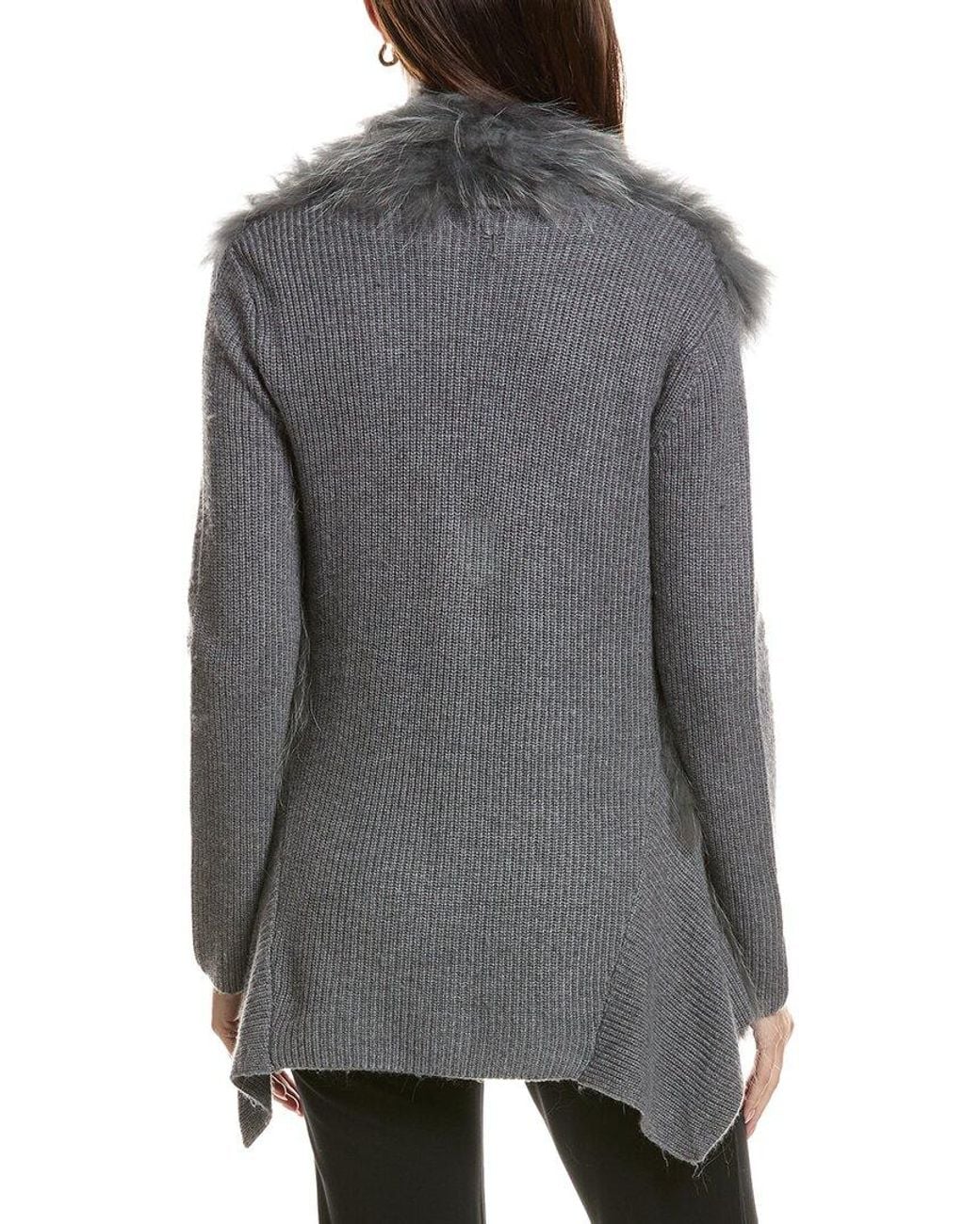 tyler boe Gray Evie Wool & Cashmere-Blend Cardigan