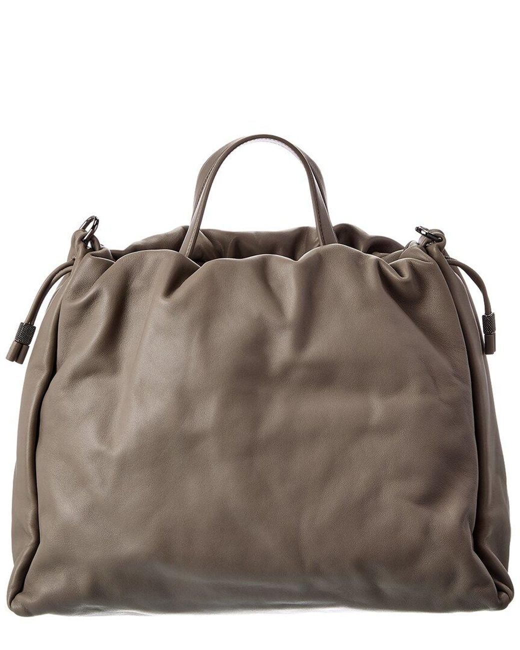 Brunello Cucinelli Brown Leather Tote
