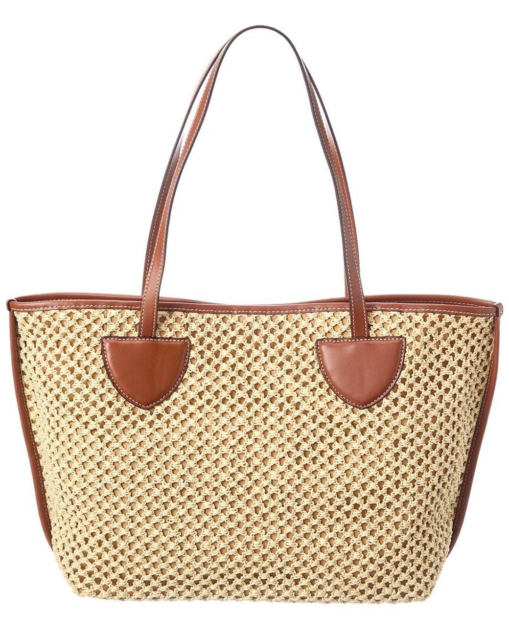 Marc Jacobs Brown Straw On Your Marc Canvas Tote