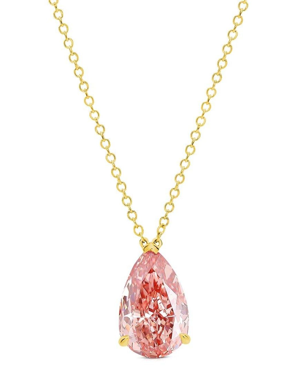 Amairah Metallic 14K 2.00 Ct. Tw. Lab-Grown Diamond Solitaire Pendant Necklace