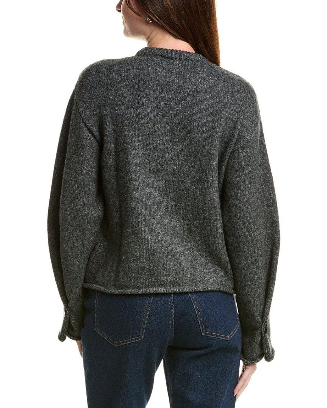Proenza Schouler Black Tara Wool-Blend Sweater