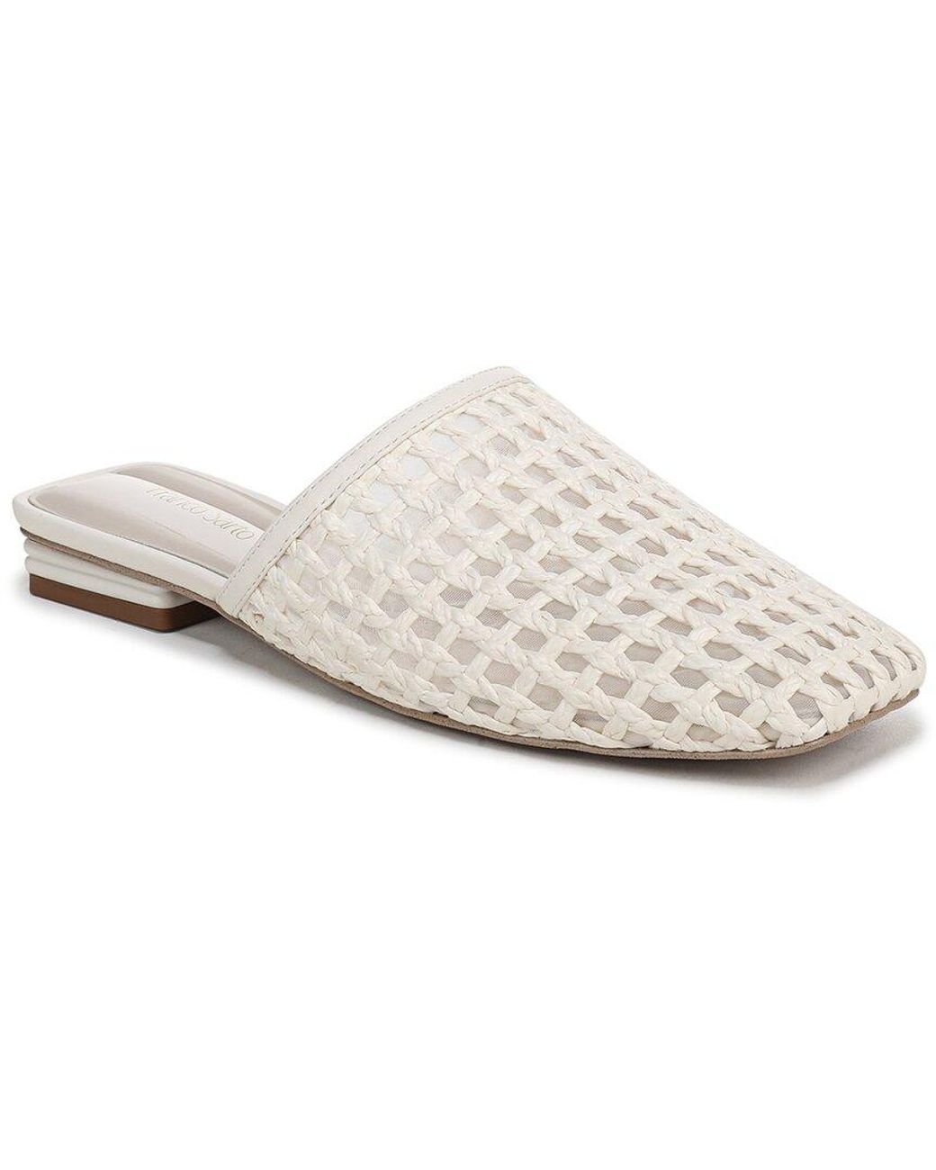 Franco Sarto White Toba Mule