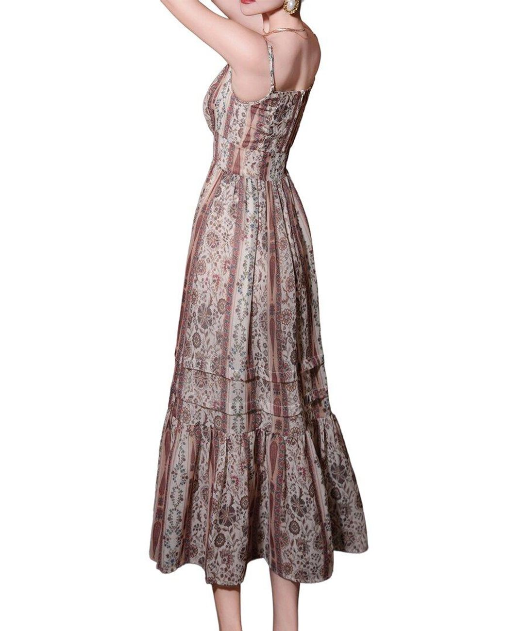 BURRYCO Brown Sleeveless Maxi Dress