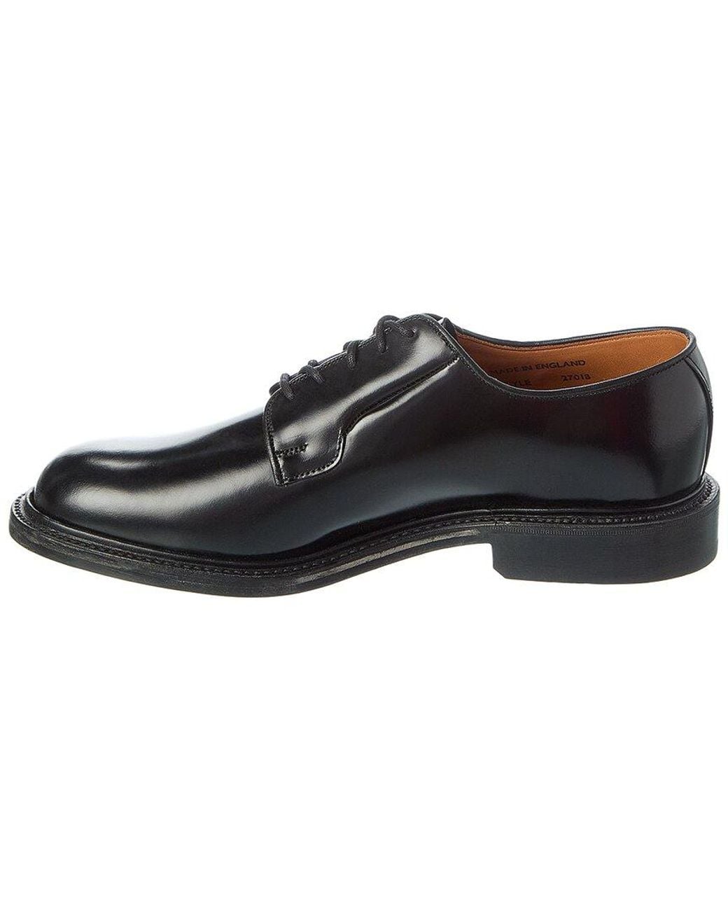 Todd Snyder Black X Sanders Leather Derby for men