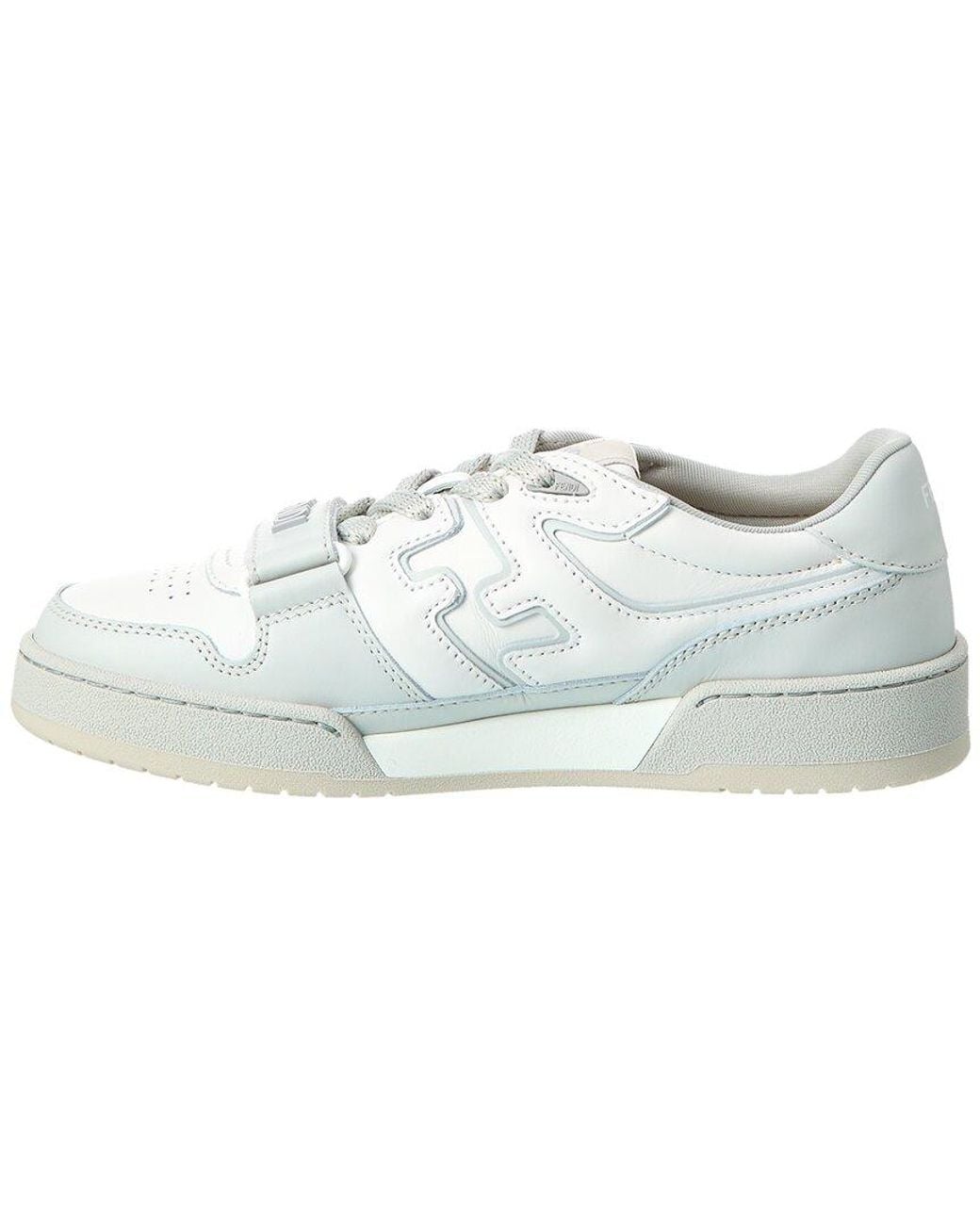 Fendi White Match Leather Sneaker