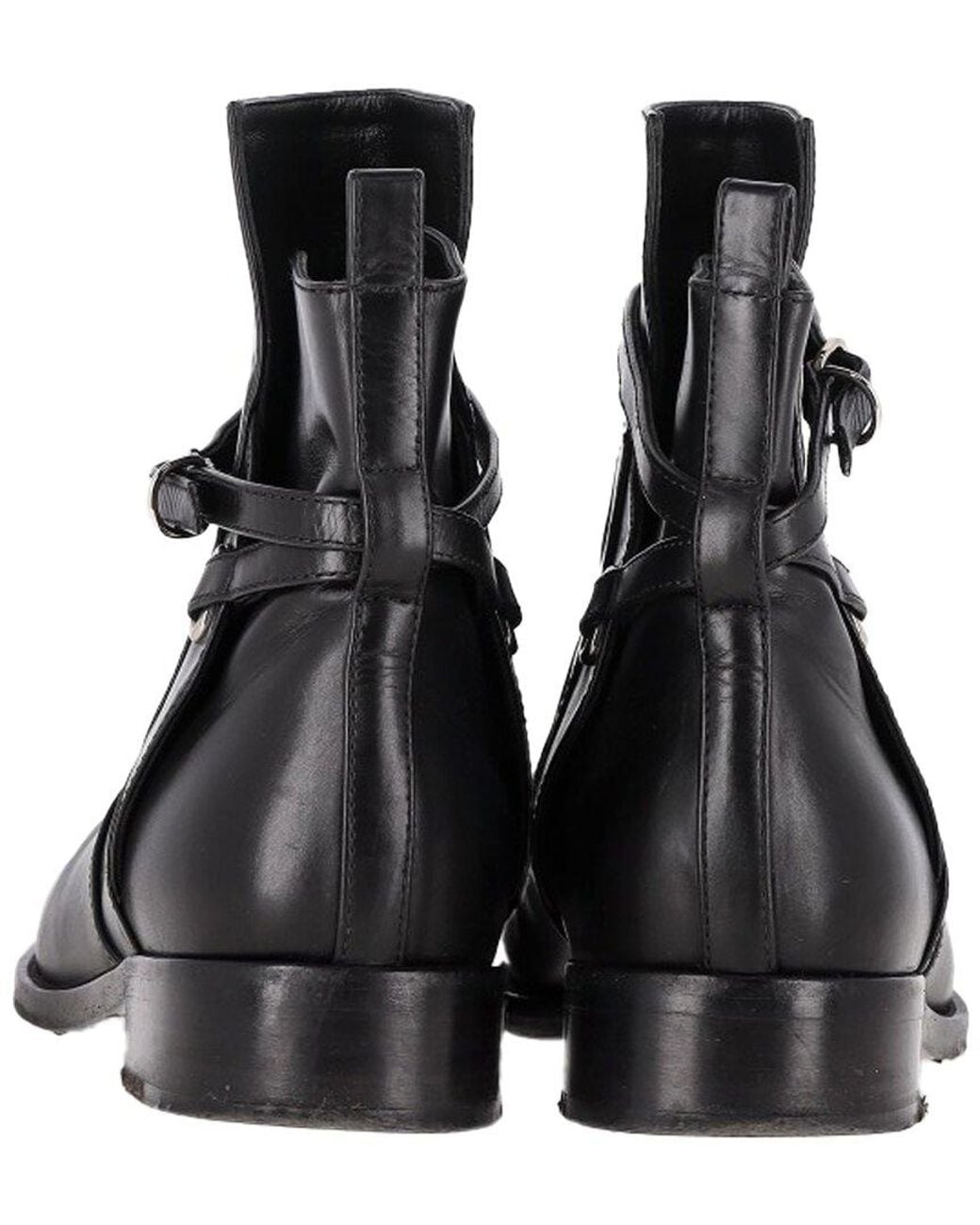 Balenciaga Black Leather Papier Chelsea Bootie (Authentic Pre-Loved)