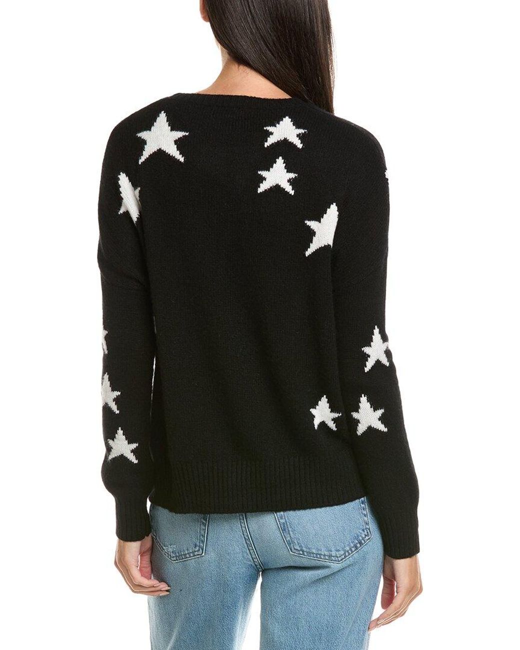 Philosophy Black Dropped-Shoulder Cashmere Sweater
