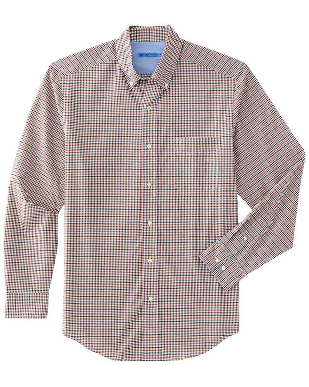 J.McLaughlin Gray J. Mclaughlin University Woven Shirt for men