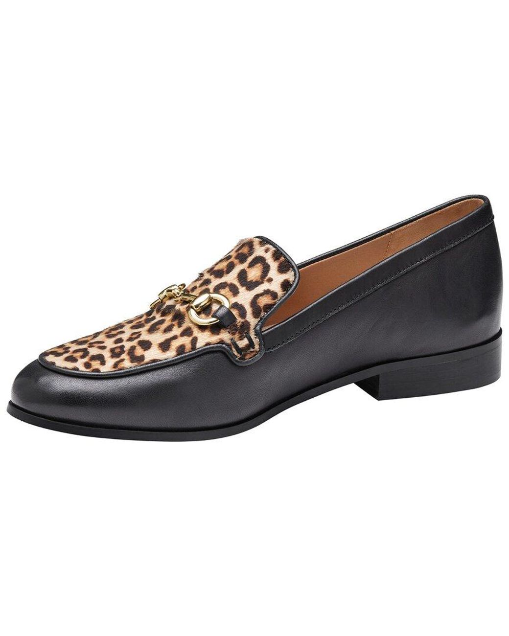 Johnston & Murphy Black Ali Leather Loafer