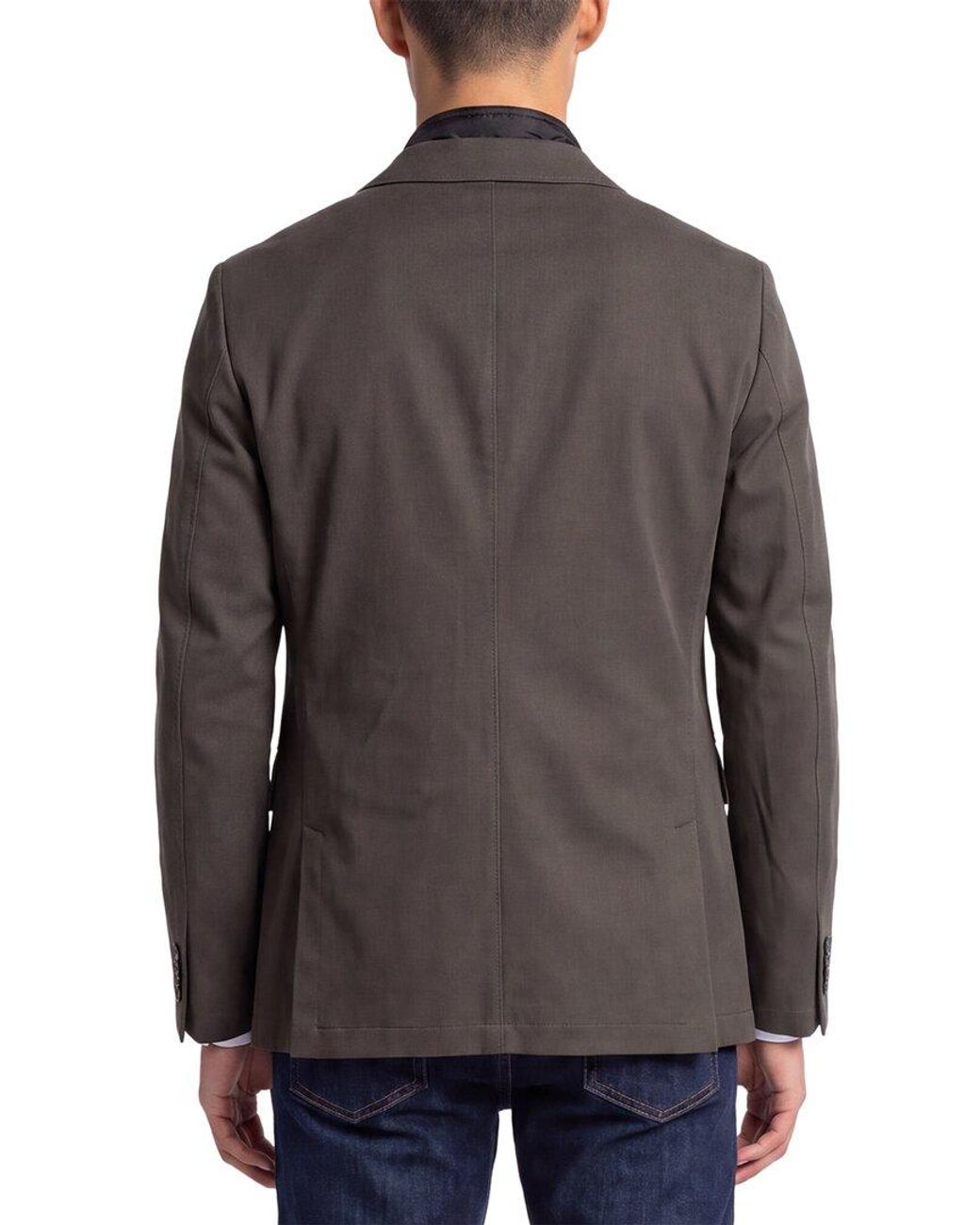 Corneliani Gray Cc Collection Padded Wool-Blend Jacket for men