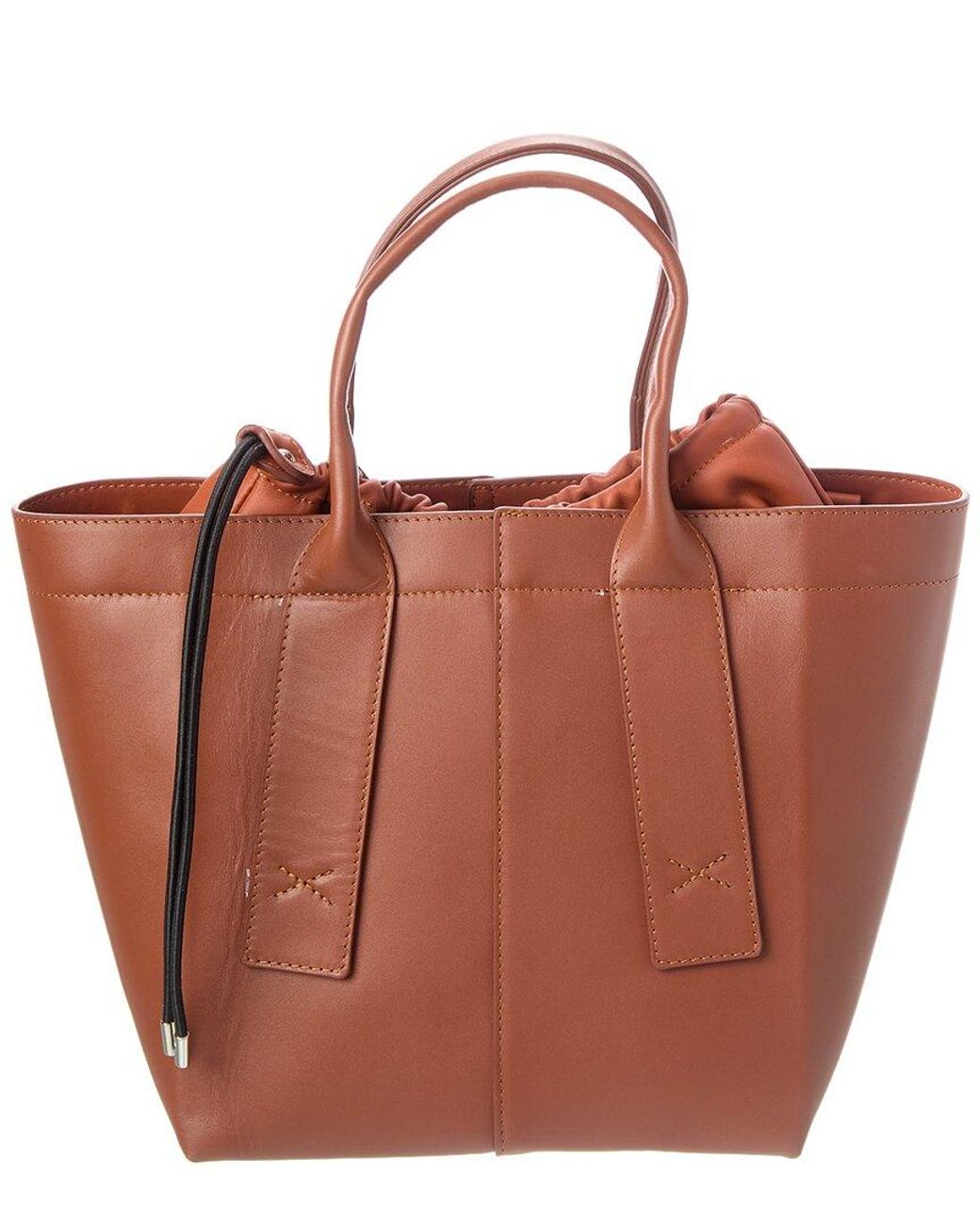 Agl Attilio Giusti Leombruni Brown Trecy Leather Tote