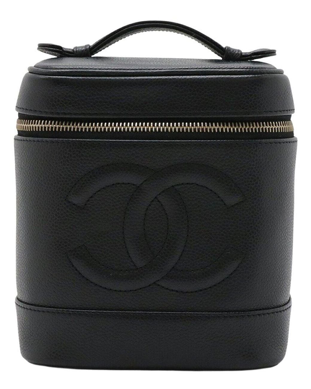 Chanel Black Caviar Vanity Bag Cosmetic Pouch (authentic Pre-loved)