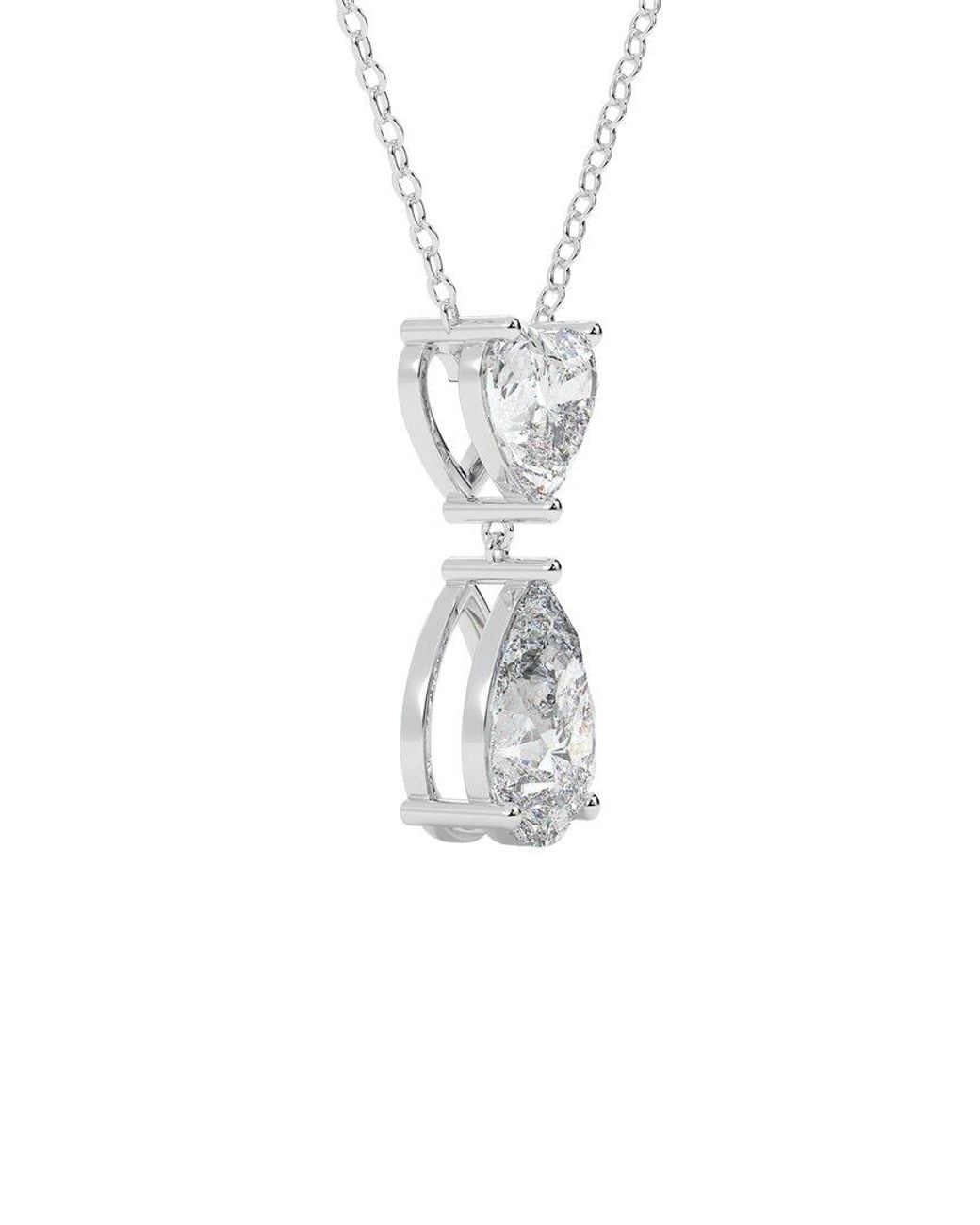 VOWE White 14K 4.00 Ct. Tw. Lab-Grown Diamond Pendant